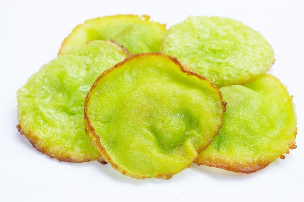 Farinha de arroz frita com sabor a pandan