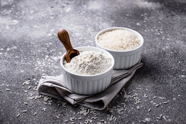 Farinha de arroz saudável sem glúten