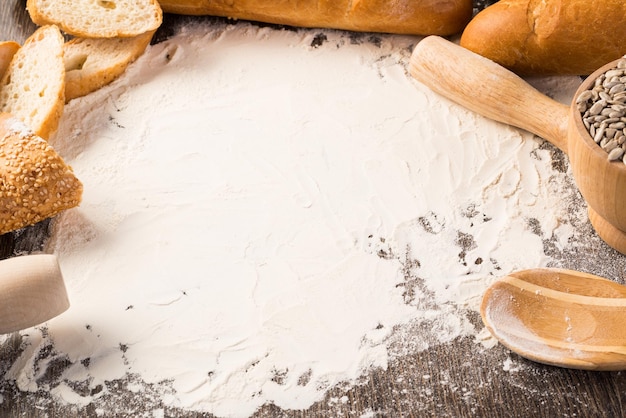 Farinha e pão branco