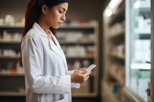 Foto farmacêutico e comprimido para consultar os doentes receitas ou conselhos de cuidados de saúde na farmácia