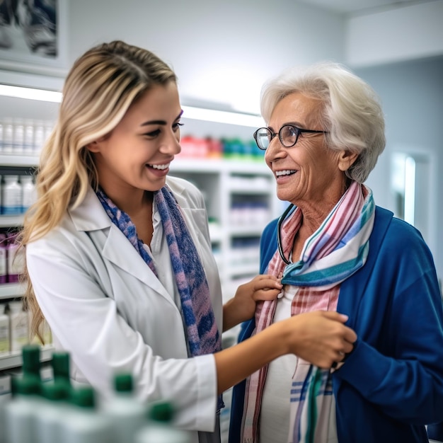 farmacêutico na farmácia