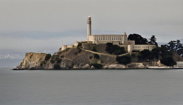 un faro en un acantilado con vistas al océano