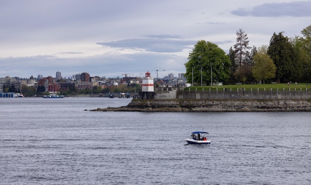 Faro de Brockton Point en Stanley Park Downtown Vancouver