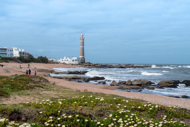 Foto un faro en la costa de áfrica