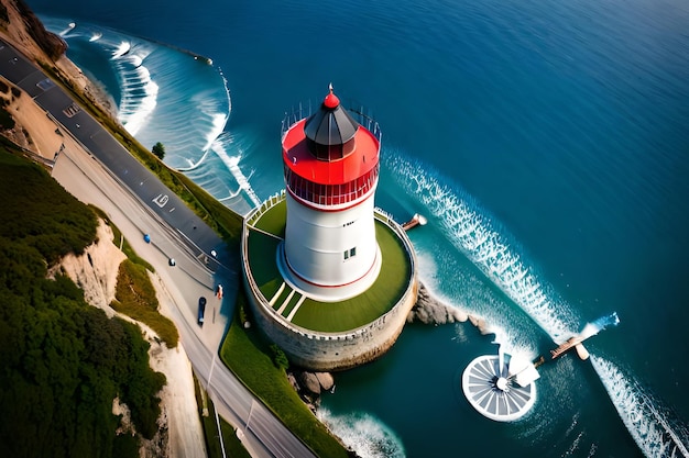 Un faro en la costa de francia.