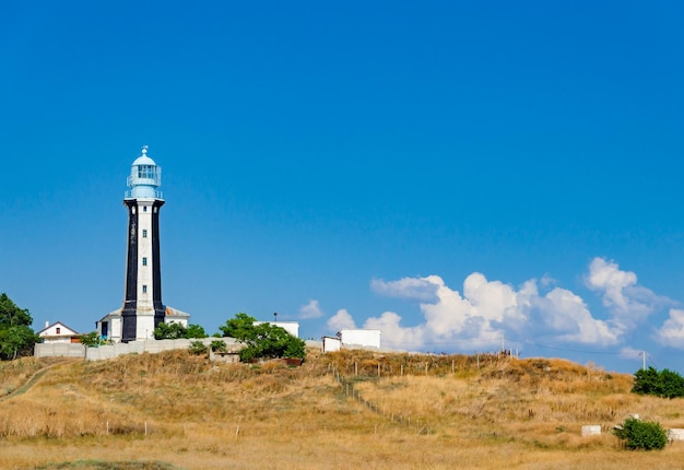 Foto un faro en la costa de vancouver.