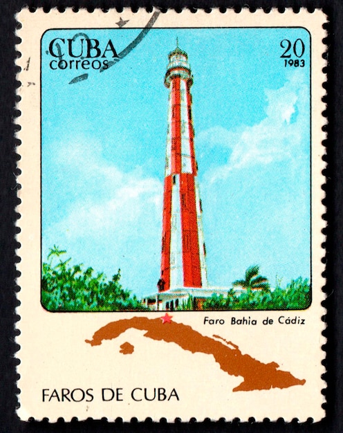 Foto faro cubano en un sello postal faros de cuba pasión por la filatelia