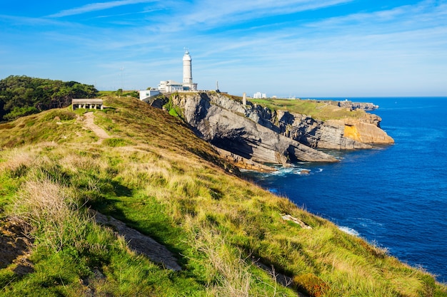 Faro Faro de Cabo Mayor en la ciudad de Santander, Cantabria de España