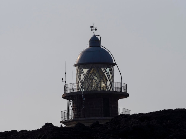 Faro del fin del mundo antiguo El Hierro España