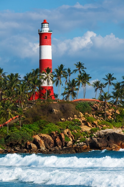 Faro de Kovalam (Vizhinjam). Kerala, India