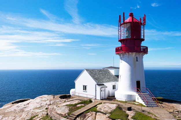 Un faro de Lindesnes