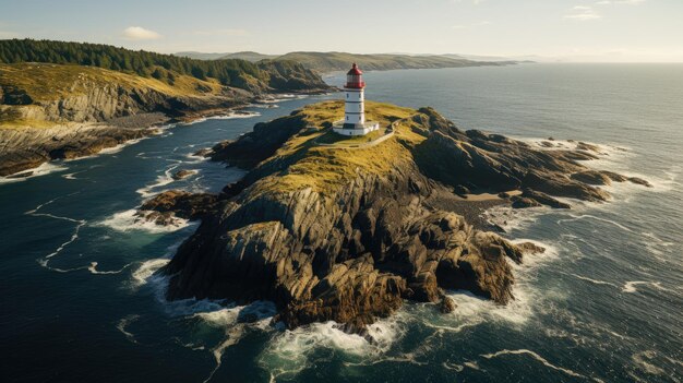 Un faro de Lindesnes