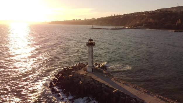 Faro en el Mar Negro Bulgaria Varna