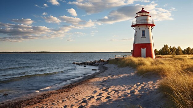 faro en la playa