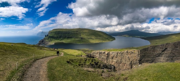 Faroe Islanda natureza paisagem caminhadas