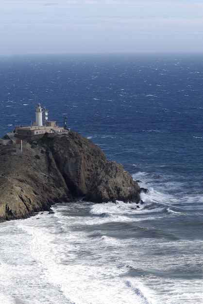 Farol, Cabo de Gata, província de Almeria, Andaluzia, Espanha,