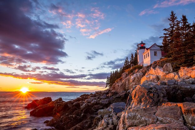 Foto farol de bass harbor, no maine