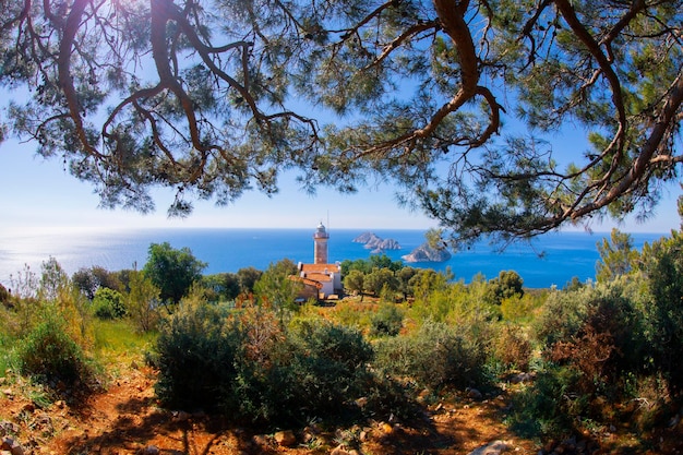 Farol de Gelidonya Via Lícia em Antalya, Turquia