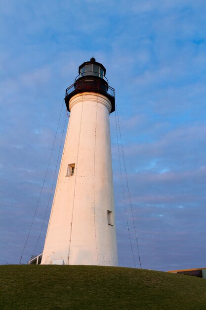 Farol de Port Isabel perto de South Parde Island, TX.