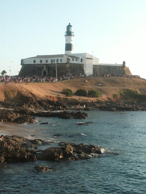 Foto farol do morro em salvador de bahia