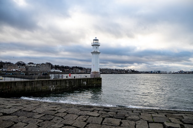 Farol do porto de newhaven