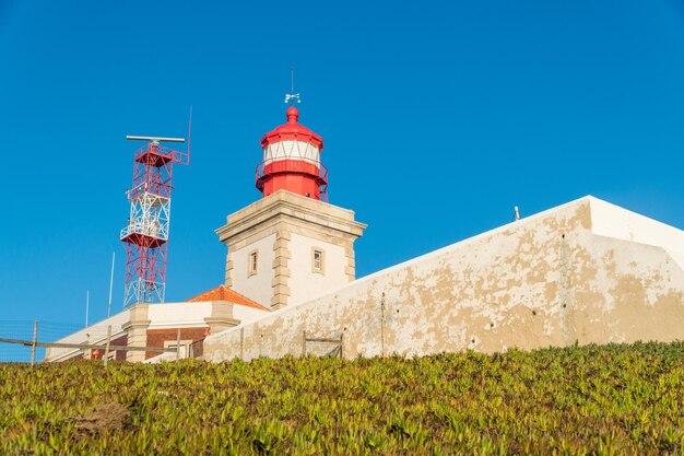 Farol em Cabo Da Roca extensão mais ocidental de Portugal continental Europa continental e as terras da Eurásia em Portugal