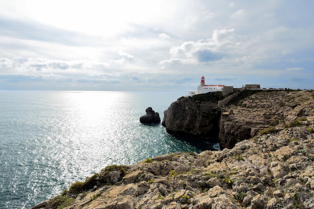 Farol no Cabo San Vicente, Portugal