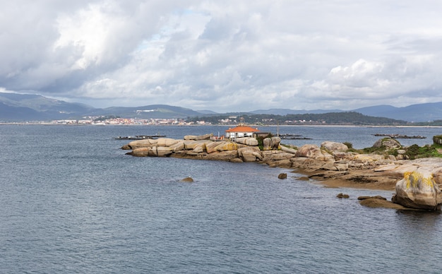 Farol Seascape Punta Cabalo, Illa de Arousa, Rias baixas, Galiza, Espanha