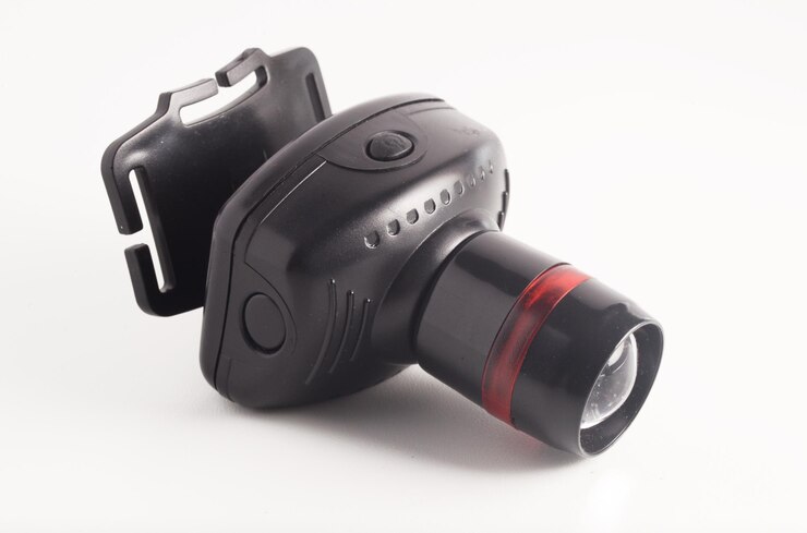Faros o faros LED con fondo blanco