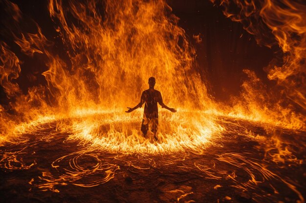 La fascinante danza del fuego en una hoguera