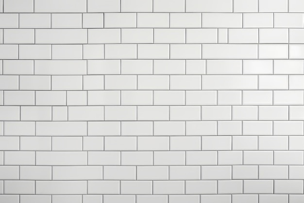 El fascinante detalle de un primer plano de una pared de azulejos blancos en AR 32