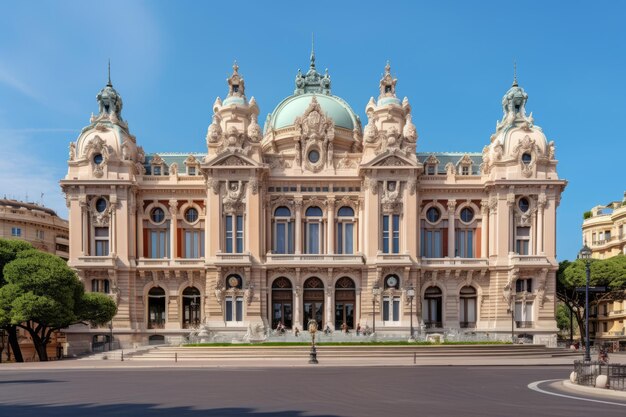 Fascinante fachada costera de Mónaco Francia el 2 de agosto de 2022