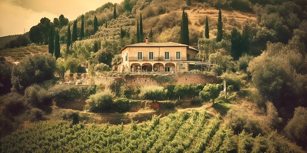 Una fascinante y lujosa villa en la ladera de un impresionante santuario mediterráneo armonioso