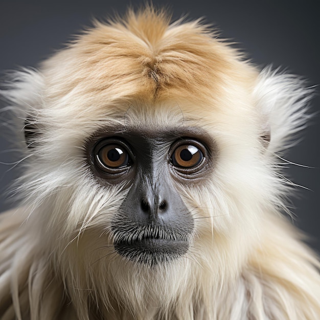 Foto fascinante primer plano de gibbon