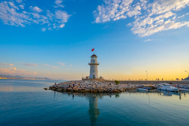 fascinante vista del faro