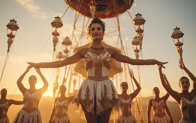 Foto fascinantes façanhas aéreas do carnaval