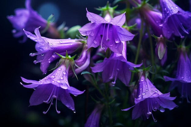 Las fascinantes flores púrpuras de la campanula en 32 fotografías de primer plano