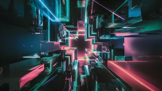 Las fascinantes formas holográficas de la visión cyberpunk