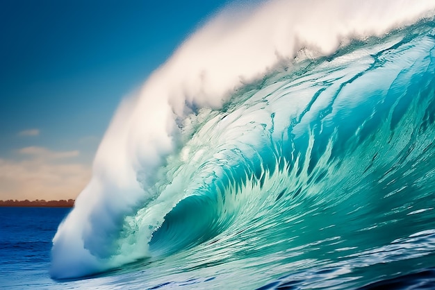 Fascinantes olas del mar