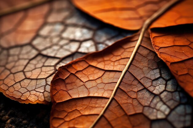 Fascinantes texturas de hojas, flores, piedras y otros elementos naturales IA generativa