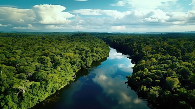 Foto fascinantes vistas de la selva amazónica desde el aire fotografía de velocidad de obturación lenta gráficos 64k