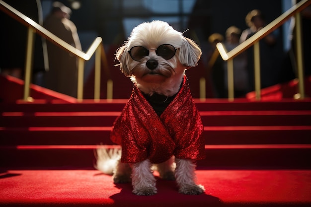 Fashion Forward Pooch Sonnenbrille und Kostüm-Kombination