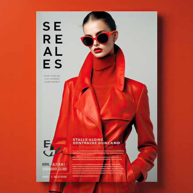 Fashion-Poster-Vorlage Instagram-Vorlagen-Design Werbung Mockup soziale Medien Verkauf Vorlage