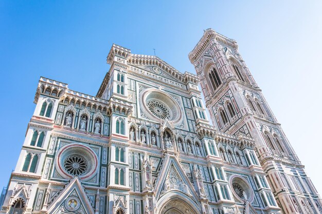 Fassade der Cattedrale di Santa Maria del Fiore, Florenz, Italien.