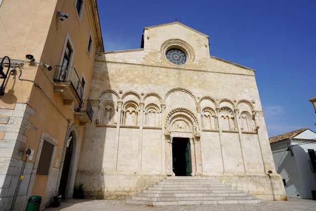 Fassade der Kathedrale von Termoli Molise Italien