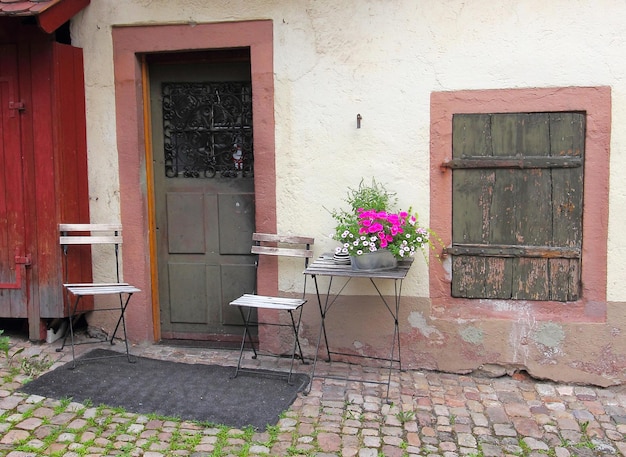 Fassade eines alten Hauses in Gengenbach.