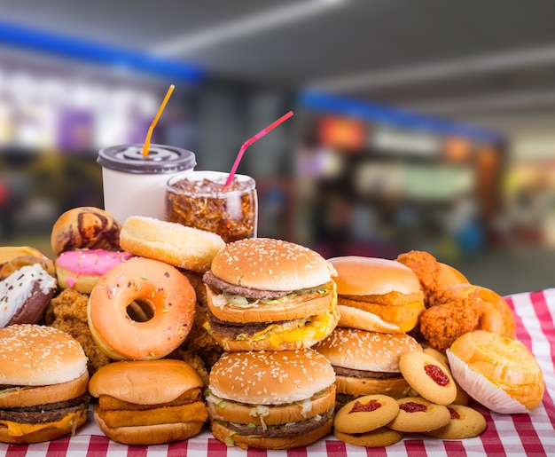 Fast Food, Hamburger-Käse für Ihr Mittagessen?