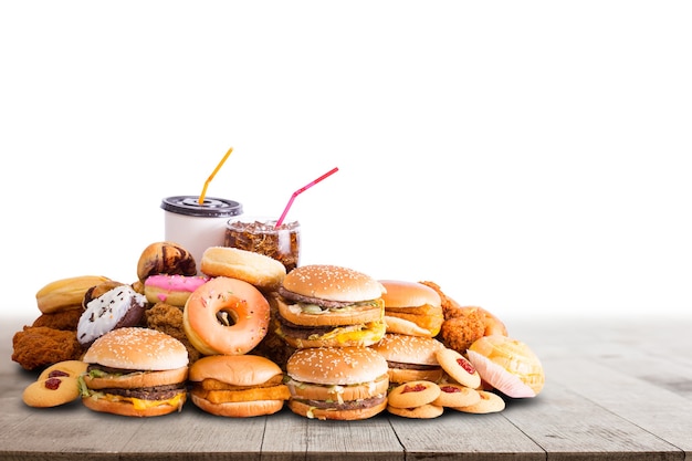 Foto fast food, hambúrguer com queijo para o seu almoço