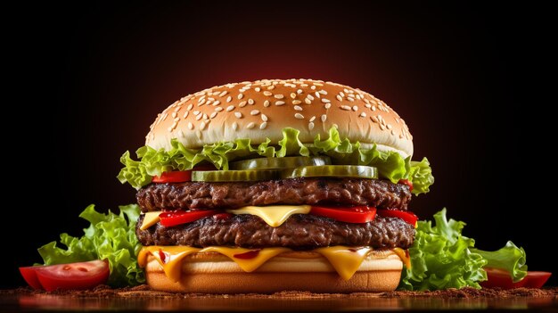 Fast-Food-Illustration HD 8K-Tapetenbild