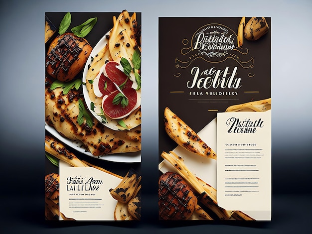 Fast-Food-Restaurant-Menü Social-Media-Marketing-Web-Banner-Template-Design